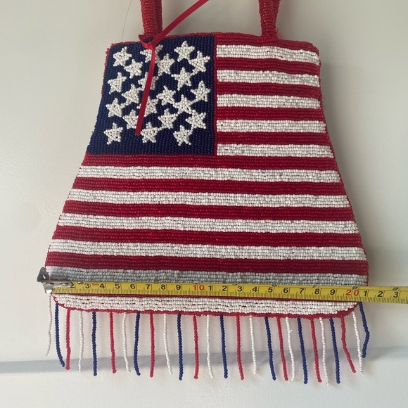 Vintage Beaded American Flag Purse - Picture 13 of 13